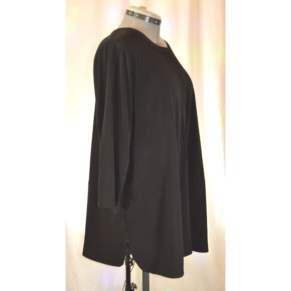 Croft and Barrow Black Blouse size 2X - Picture 2 of 4